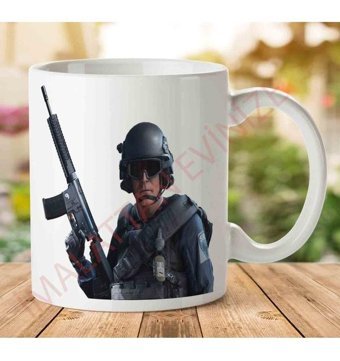 Art Hediye 1-2306 Battlefield İki Tarafı Baskılı Kupa Bardak