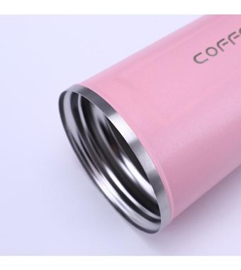 Luckystar 304 Paslanmaz Çelik Moda Kahve Fincanı - Pembe