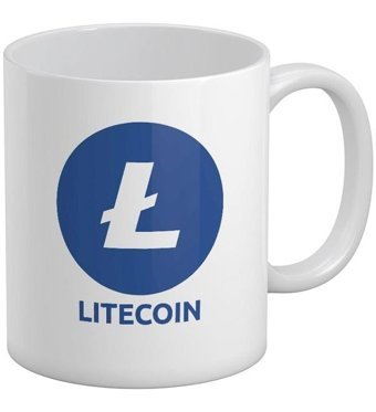 Qoeuyl Boutique Litecoin Bitcoin Kripto Baskılı Kupa Bardak
