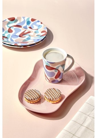Kütahya Porselen Yum Pembe Mug 280 Cc
