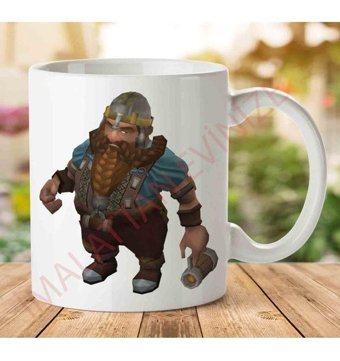 Art Hediye A2374 Drunken Dwarf İki Tarafı Baskılı Kupa Bardak