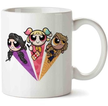Art Hediye Powerpuff Girls 5 İki Tarafı Baskılı Kupa Bardak