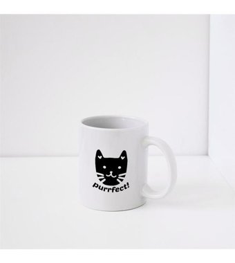 Tabby Design Kedi Baskılı Hediyelik Kupa A