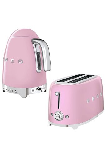 Smeg 2'li Elektronik Çeyiz Seti Pembe