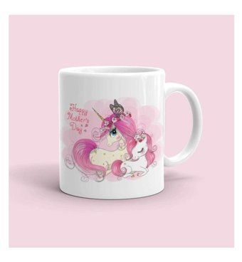 Mini Maker Kids Unicorn Annelere Özel Kupa Bardak