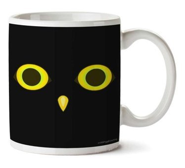 Art Hediye Owl Birb İki Tarafı Baskılı Kupa Bardak