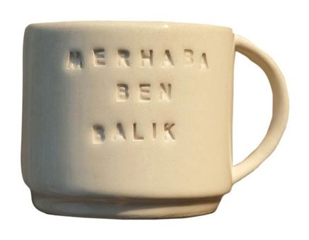 Petarya El Yapımı Seramik Burç Kupası - Merhaba Ben Balık
