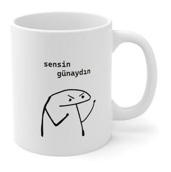 Baskıtech "Sensin Günaydın" Baskılı Kupa