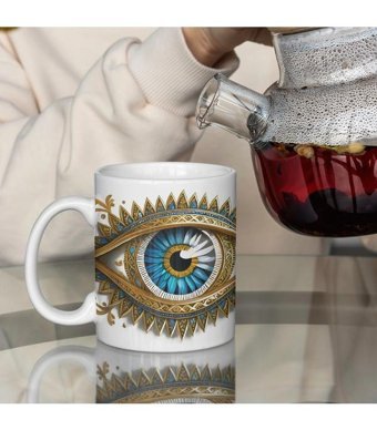 Kreatif Kupa Kişiye Özel Nazar Boncuklu Kupa
