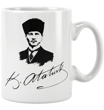 Qoeuyl Boutique Atatürk Baskılı Özel Kupa Bardak No:7