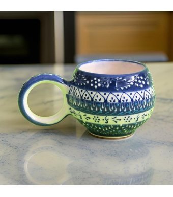 İlbay Çini Takı İlbay Seramik Kupa Mug Ece Aile Deseni