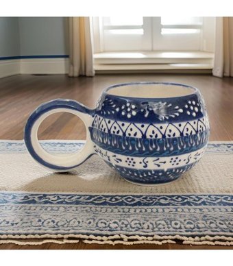 İlbay Çini Takı İlbay Seramik Kupa Mug Ece Aile Deseni