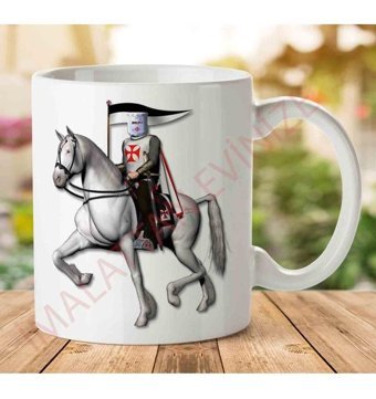 Art Hediye A2428 Knight İki Tarafı Baskılı Kupa Bardak