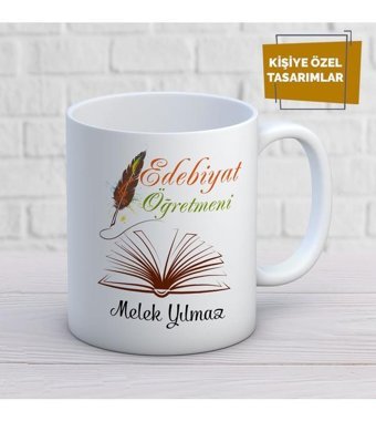 Mekstore İsime Özel Edebiyat Öğretmeni Kupa