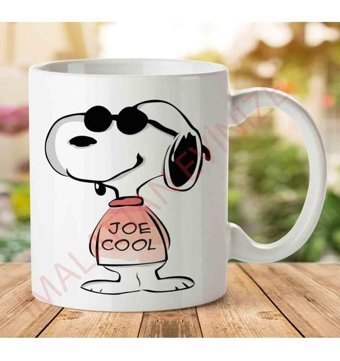 Art Hediye A2555 Snoopy İki Tarafı Baskılı Kupa Bardak