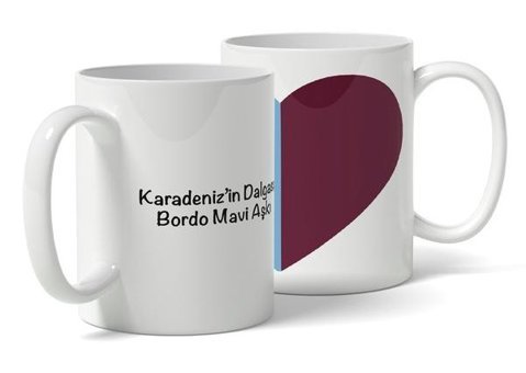 Kreatif Kupa Bordo Mavi, Erkeğe Hediye