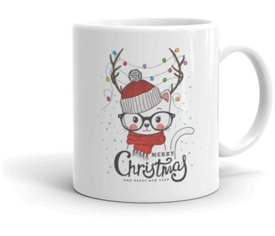 Mini Maker Kids Merry Cristmas Kedi Kupa Bardak