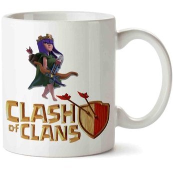 Art Hediye Raınha Clash İki Tarafı Baskılı Kupa Bardak