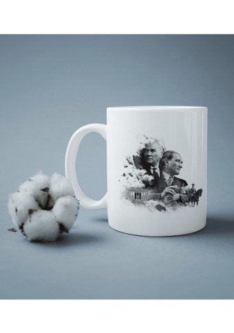Baskıbazar Atatürk Baskılı Kupa Bardak Çift Yönlü