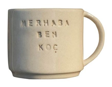 Petarya El Yapımı Seramik Burç Kupası - Merhaba Ben Koç