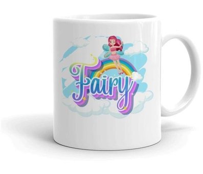 Mini Maker Kids Fairy Desenli Kişiye Özel Kupa Bardak