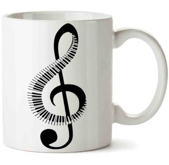 Art Hediye Müzik Nota 3 İki Tarafı Baskılı Kupa Bardak