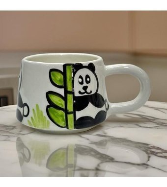 İlbay Çini Takı İlbay Klasik Seramik Kupa Mug Panda