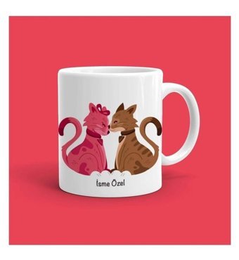 Mini Maker Kids Sevgili Kedi Kupa Bardak