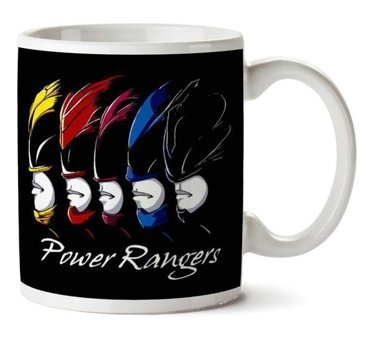 Art Hediye Power Rangers Faces İki Tarafı Baskılı Kupa Bardak