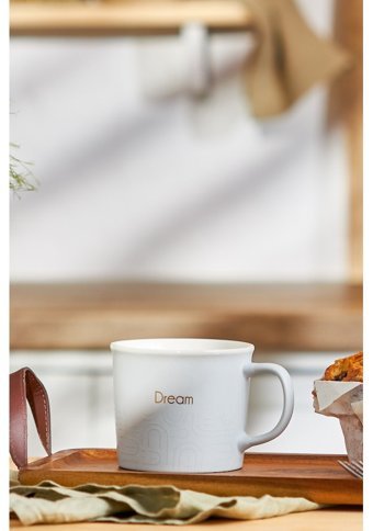 Emsan Dream New Bone Kupa 350 ml Açık Gri