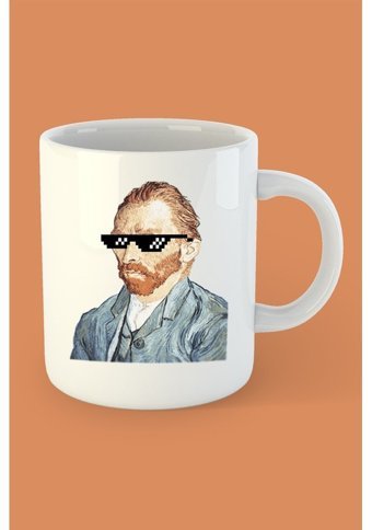 Baskıtech Thug Life Van Gogh Baskılı Porselen Kupa