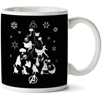 Art Hediye Christmas Tree Thor İki Tarafı Baskılı Kupa Bardak