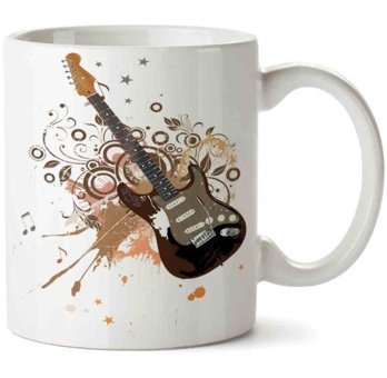 Art Hediye Gitar Müzik Nota İki Tarafı Baskılı Kupa Bardak