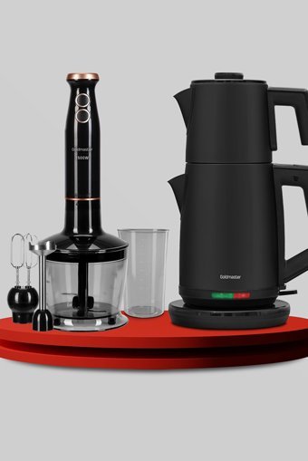 Goldmaster Blackchef 32 Parça Elektronik Çeyiz Seti Siyah