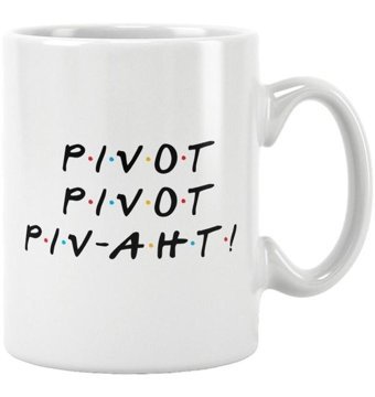 Qoeuyl Boutique Friends Ross Pivot Funny Baskılı Kupa Bardak