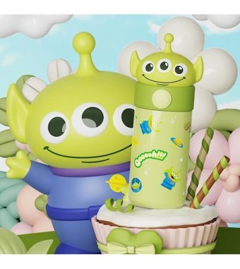 Luckystar Öğrenci Sevimli Paslanmaz Çelik Kupa - Pembe