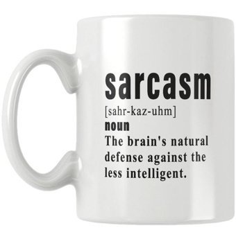 Qoeuyl Boutique Sarcasm Baskılı Kupa Bardak