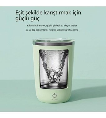 Oloey Otomatik Karıştırmalı Taşınabilir Kahve Kupa Kupa