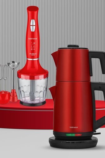 Goldmaster Maxired 29 Parça Elektronik Çeyiz Seti Kırmızı