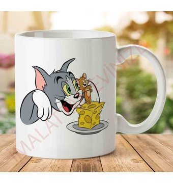 Art Hediye A2583 Tom And Jerry İki Tarafı Baskılı Kupa Bardak