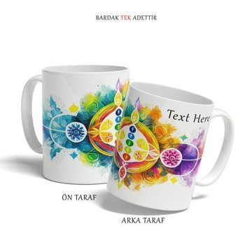 Kreatif Kupa Kişiye Özel Kupa, Çakra Temalı