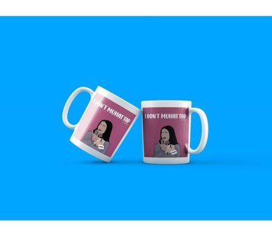 Akka Gift I Dont Muhattap Yazılı Baskılı Porselen Kupa