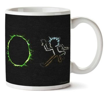 Art Hediye Rick Portal İki Tarafı Baskılı Kupa Bardak