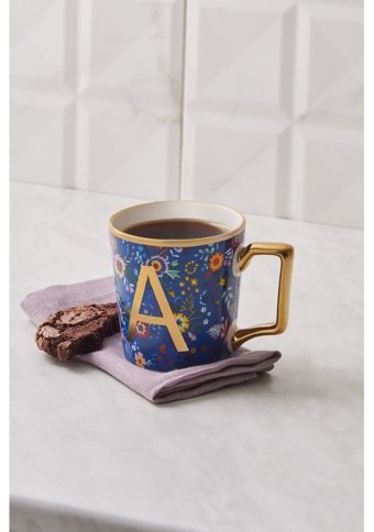 Karaca Flower A Harfli Kupa 350 ml