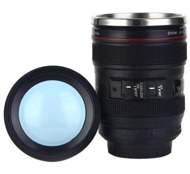 Okfis Paslanmaz Çelik Objektif Görünümlü Lens Kupa