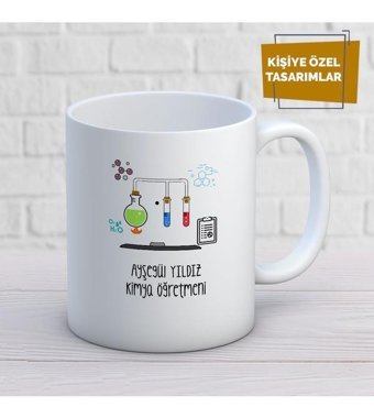 Mekstore İsim Özel Kimya Öğretmen Kupa