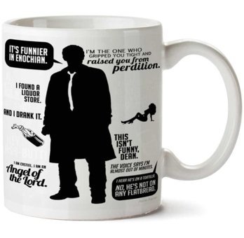 Art Hediye Castiel Quotes İki Tarafı Baskılı Kupa Bardak