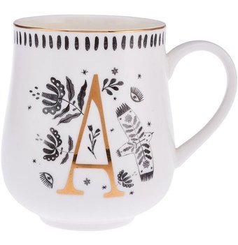 Emsan Artisan A Letter New Bone Kupa 220 ml