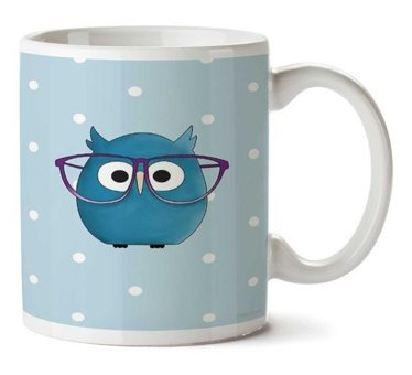 Art Hediye Smart Owl İki Tarafı Baskılı Kupa Bardak