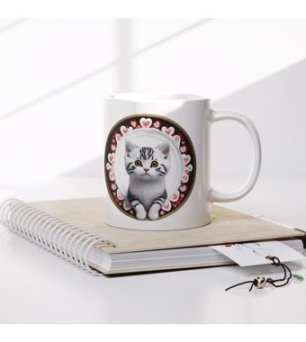 Kreatif Kupa Sevimli Kedi Kupası - Her Gününüze Tat Katacak